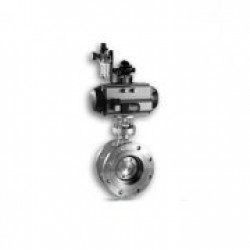 進口氣動三偏心硬密封蝶閥