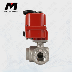 進(jìn)口電動(dòng)三片式法蘭球閥