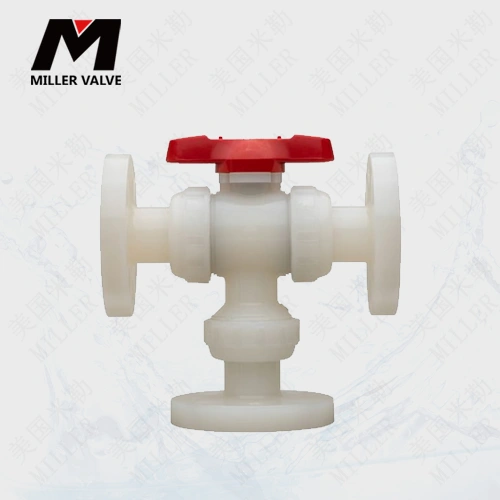 進口氣動塑料法蘭球閥