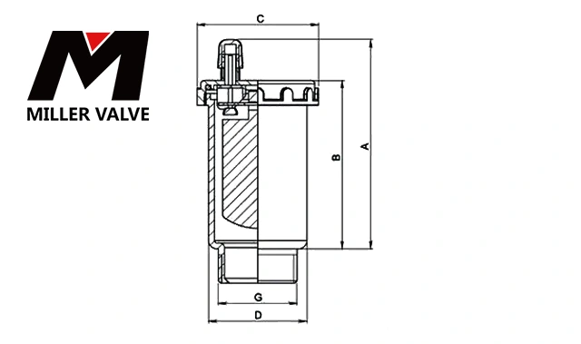 進口單口排氣閥尺寸